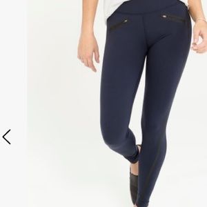 SPANX EveryWear Tech Tape Leggings. New with tags. Size large. Lapis Night